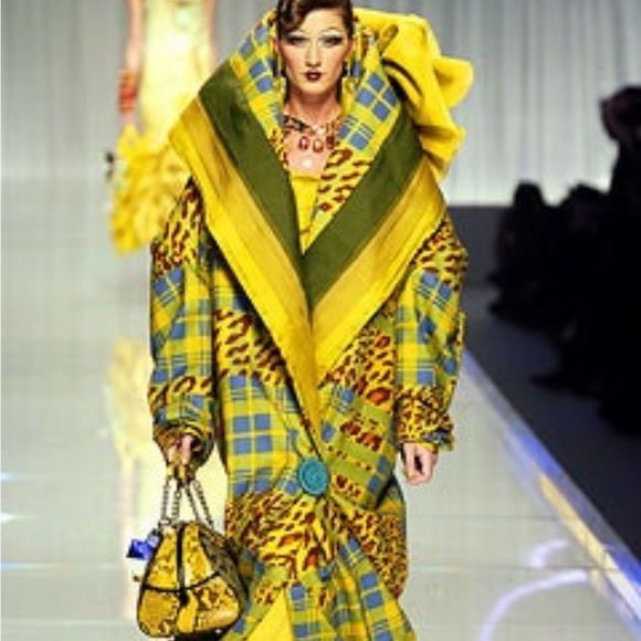 Christian Dior Green Leopard Print and Yellow SnakeSkin Gambler Bag - Picture 16 of 17